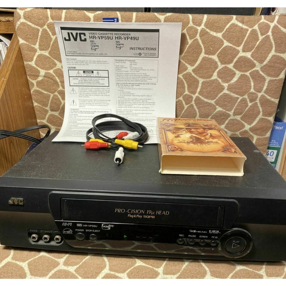 JVC HR-VP59U Hi-Fi VCR Player Recorder, Manual